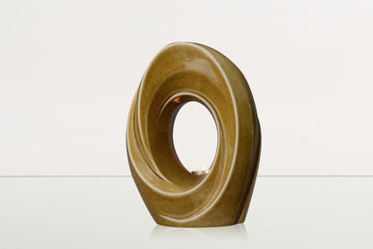 Handmade Cremation Urn for Ashes "The Passage" - Large Urn | Dark Sand | Ceramic - Pulvis Art Urns