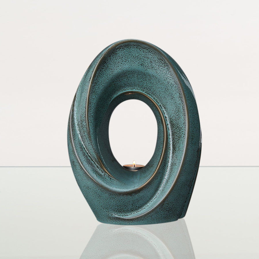 Urna artesanal "The Passage" - Grande | Verde melange