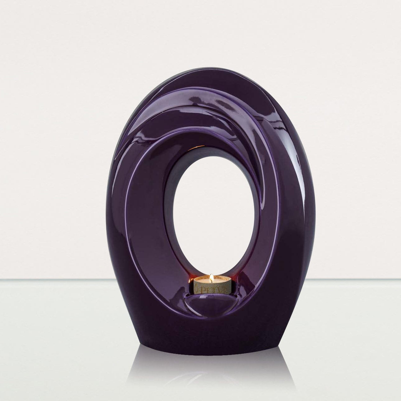 Handmade Cremation Urn for Ashes "The Passage" - Large Urn | Violet | Ceramic - Pulvis Art Urns