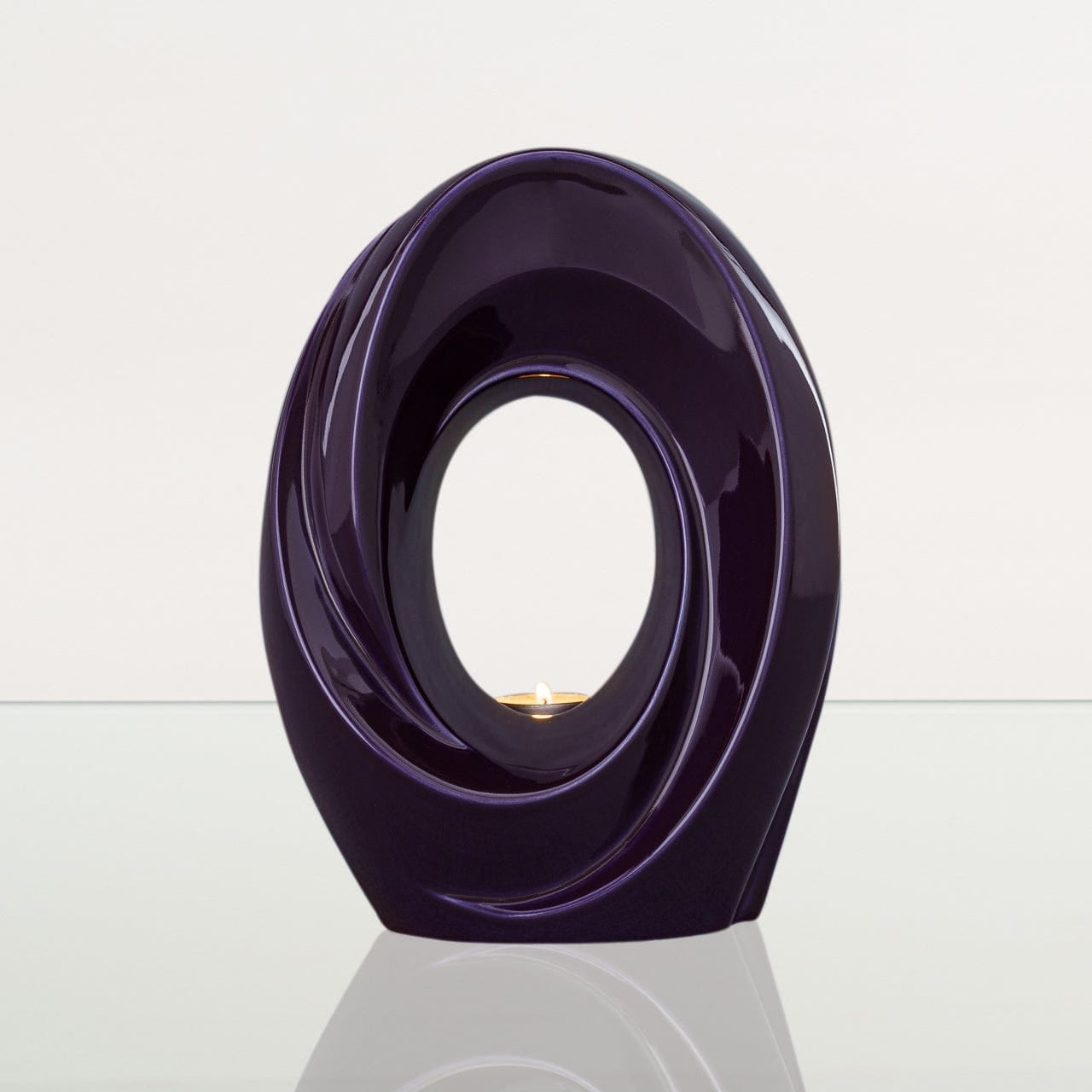 Handmade Cremation Urn for Ashes "The Passage" - Large Urn | Violet | Ceramic - Pulvis Art Urns