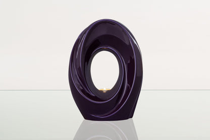 Handmade Cremation Urn for Ashes "The Passage" - Large Urn | Violet | Ceramic - Pulvis Art Urns