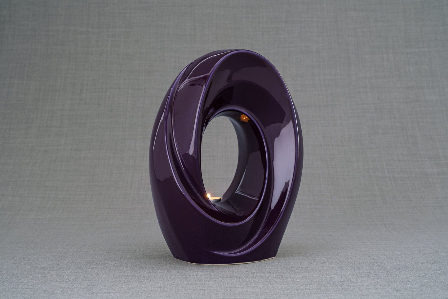 Pulvis Art Urns Adult Size Urn Handmade Cremation Urn for Ashes "The Passage" - Large | Violet | Ceramic