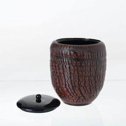 Pulvis Art Urns Adult Size Urn Handmade Cremation Urn "Halo" - Large | Pottery Wheel Urn