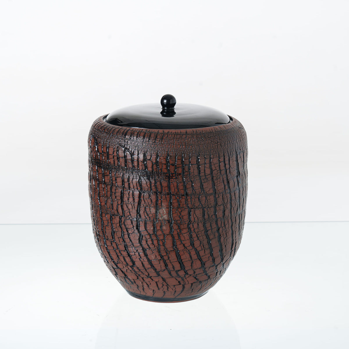Pulvis Art Urns Adult Size Urn Handmade Cremation Urn "Halo" - Large | Pottery Wheel Urn