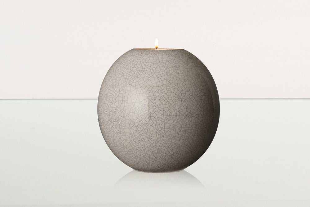 Pulvis Art Urns Adult Size Urn Handmade Cremation Urn "Harmony" - Large | Craquelure | Ceramic Urn