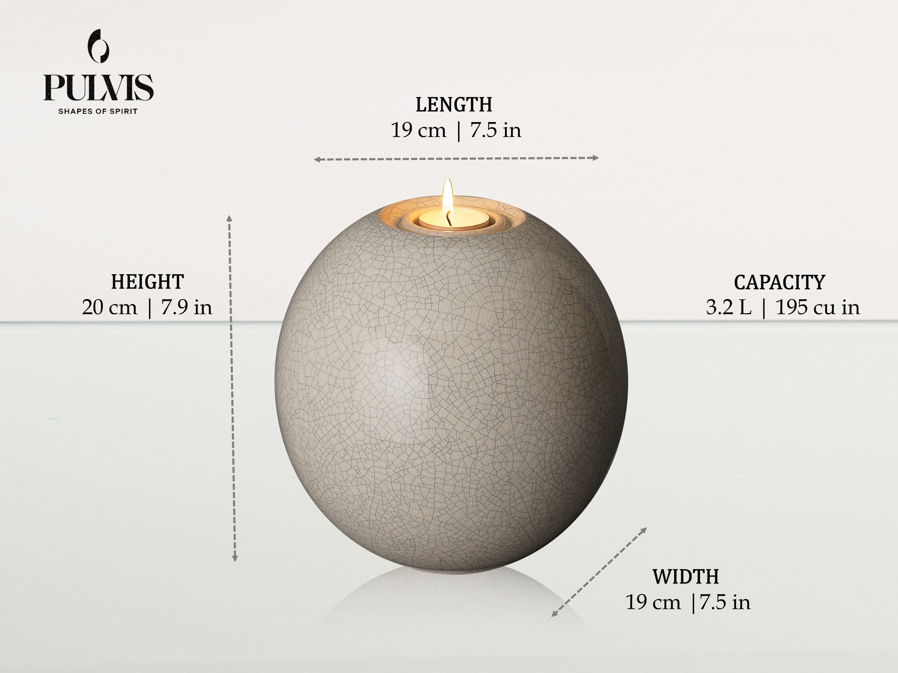 Pulvis Art Urns Adult Size Urn Handmade Cremation Urn "Harmony" - Large | Sizes