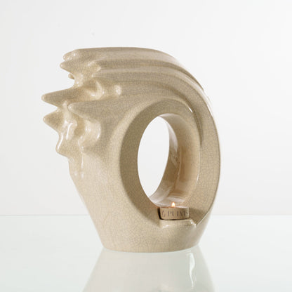 Pulvis Art Urns Adult Size Urn Handmade Cremation Urn "Zephyr" - Adult Ceramic Urn | Craquelure