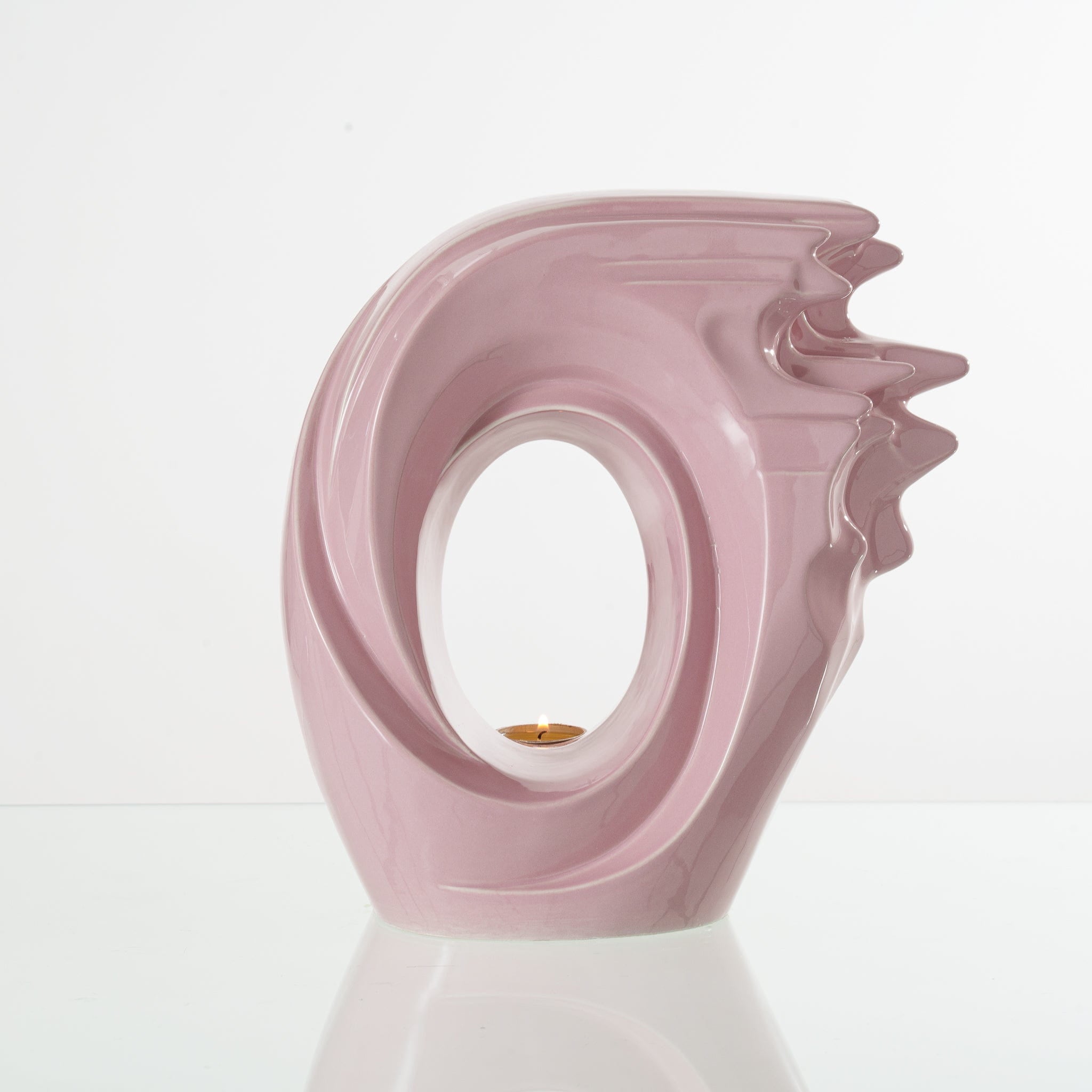 Pulvis Art Urns Adult Size Urn Handmade Cremation Urn "Zephyr" - Adult Ceramic Urn | Pink