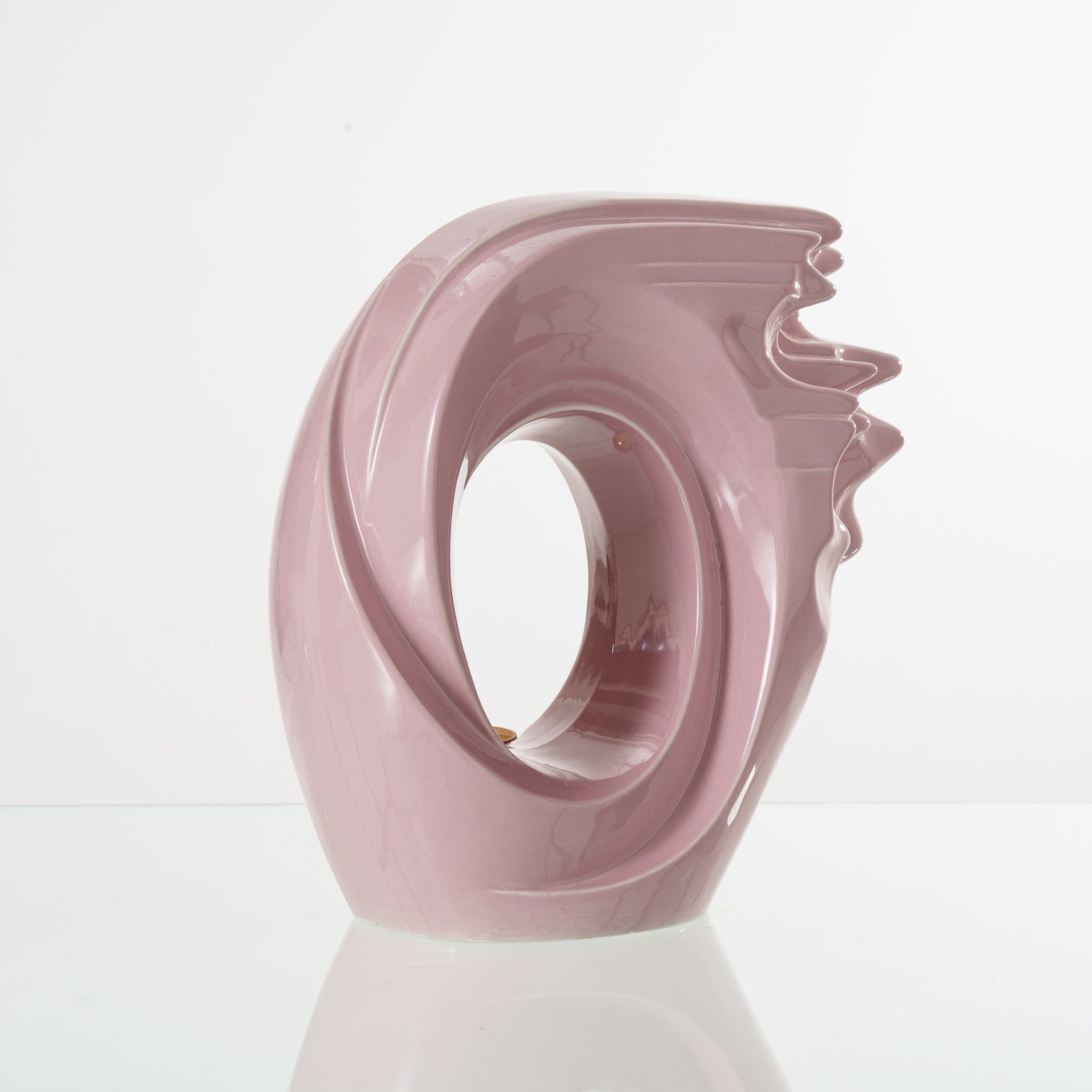 Pulvis Art Urns Adult Size Urn Handmade Cremation Urn "Zephyr" - Adult Ceramic Urn | Pink