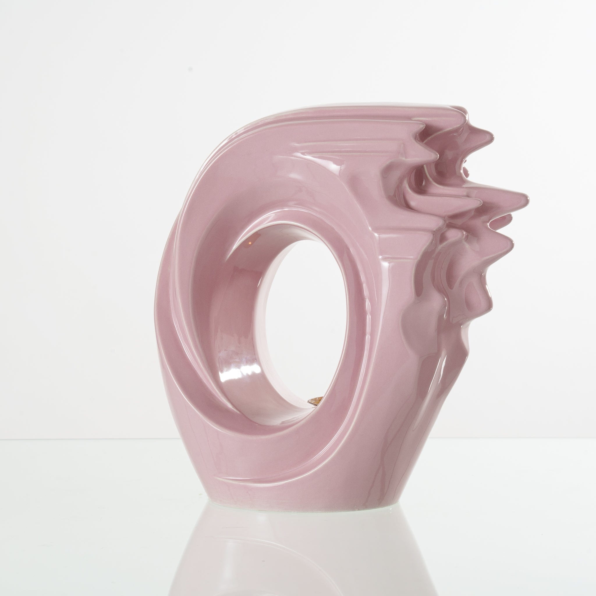 Pulvis Art Urns Adult Size Urn Handmade Cremation Urn "Zephyr" - Adult Ceramic Urn | Pink