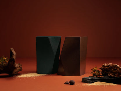 Handmade Urn "Crystal" - Stainless Steel | Emerald Green - Pulvis Art Urns