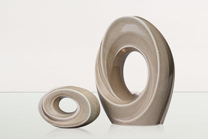 Set of Art Urns for Ashes "The Passage" - (Large urn + Keepsake) - Pulvis Art Urns