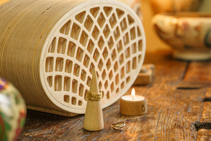 Wooden Cremation Urn "Remembrance" - Handmade - Rhomb Urn - Pulvis Art Urns