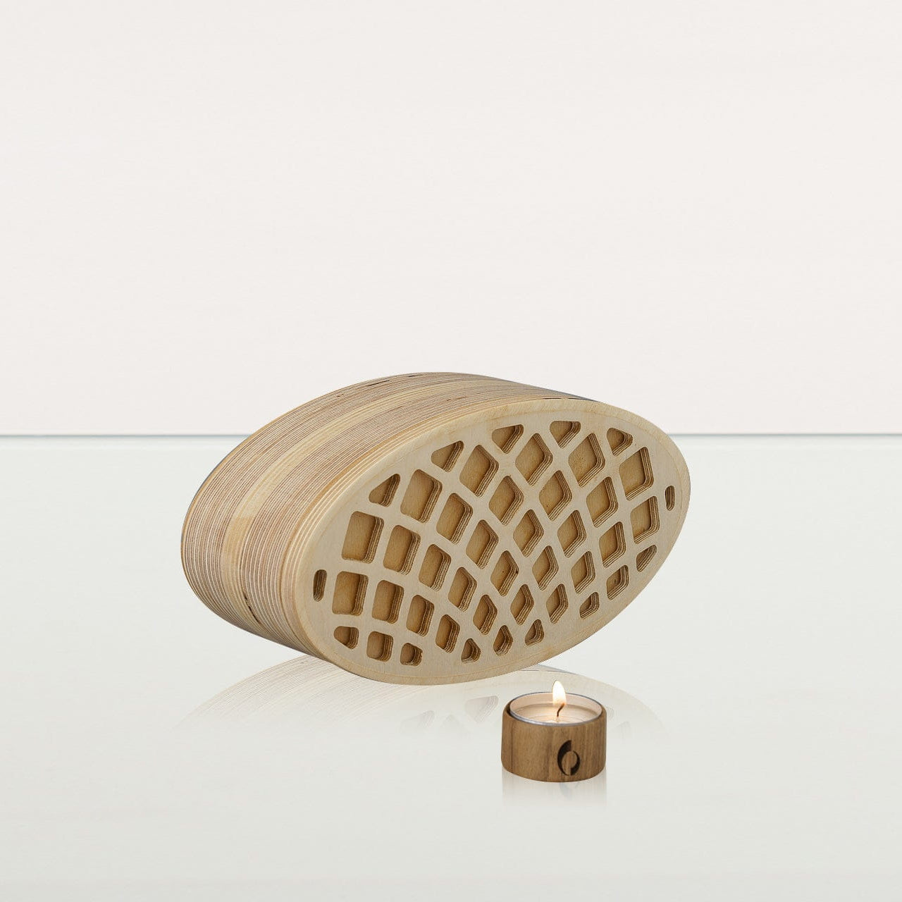 Wooden Cremation Urn "Remembrance" - Handmade - Rhomb Urn - Pulvis Art Urns