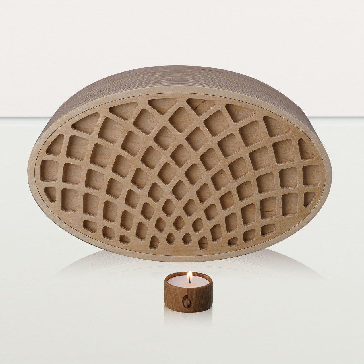 Wooden Cremation Urn "Remembrance" - Handmade - Rhomb Urn - Pulvis Art Urns