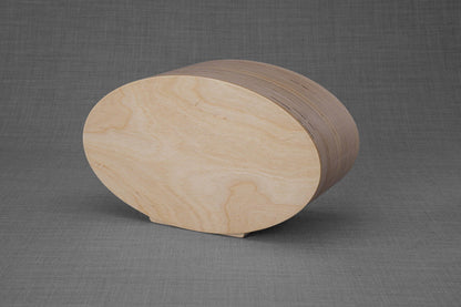 Wooden Cremation Urn "Remembrance" - Handmade - Uroko Pattern - Pulvis Art Urns