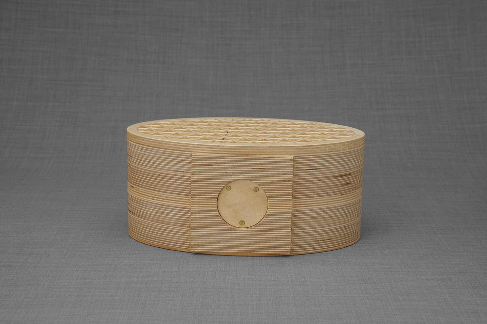 
                  
                    Pulvis Art Urns Adult Size Urn Wooden Cremation Urn "Remembrance" - Handmade - Uroko Pattern
                  
                