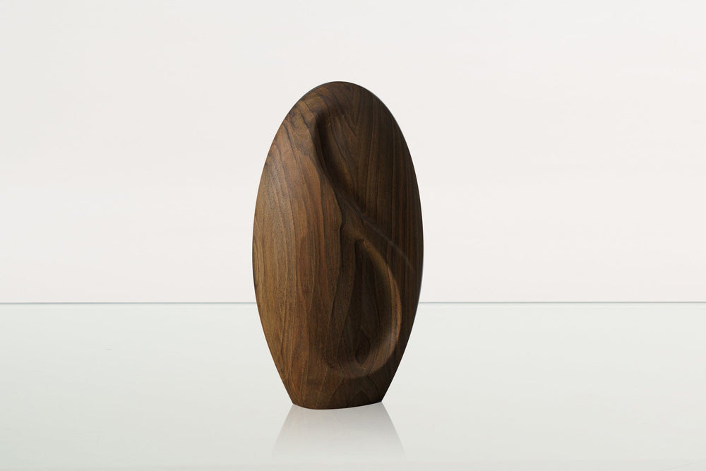 Pulvis Art Urns Adult Size Urn Wooden Urn for Ashes "Eternity" - Genuine Walnut Urn