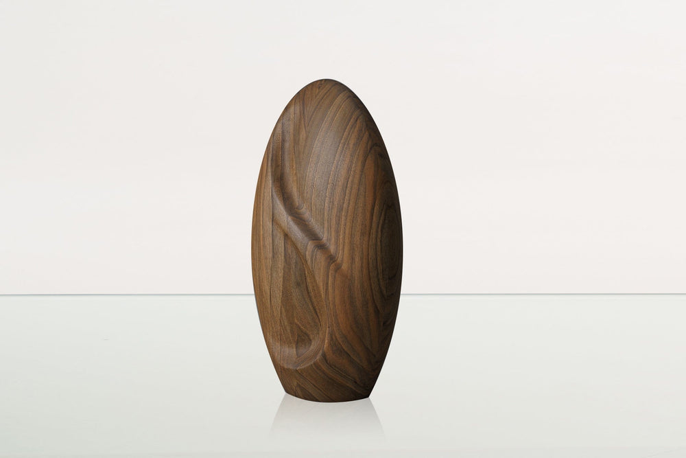 Pulvis Art Urns Adult Size Urn Wooden Urn for Ashes "Eternity" - Genuine Walnut Urn