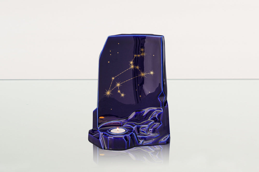Pulvis Art Urns Adult Size Urn Zodiac Urn for Ashes "Leo" - Large | Star Sign Urn
