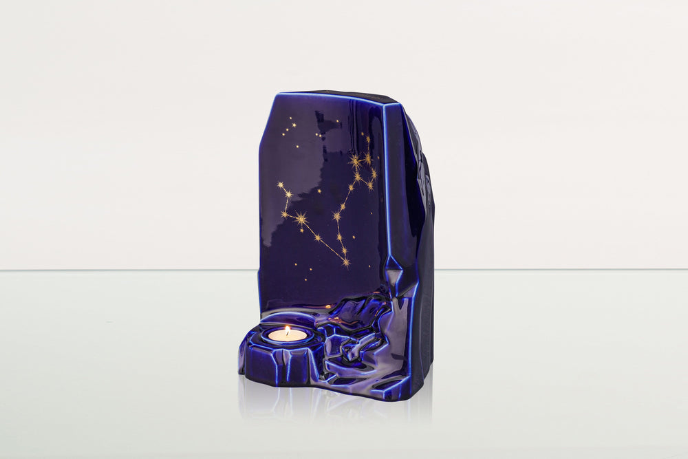 Pulvis Art Urns Adult Size Urn Zodiac Urn for Ashes "Pisces" - Large | Star Sign Urn