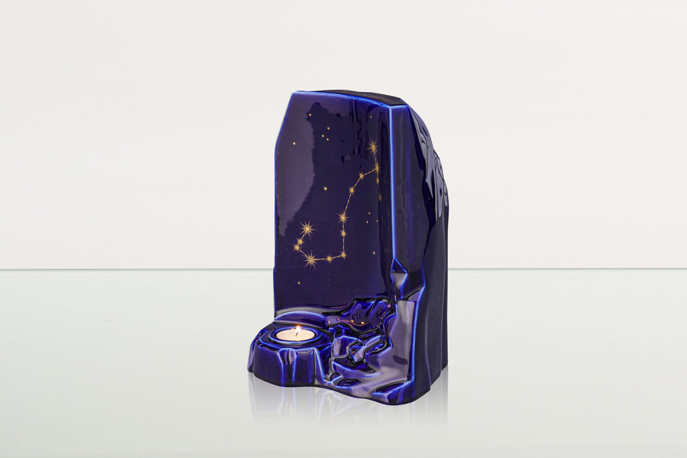 Pulvis Art Urns Adult Size Urn Zodiac Urn for Ashes "Scorpio" - Large | Star Sign Urn
