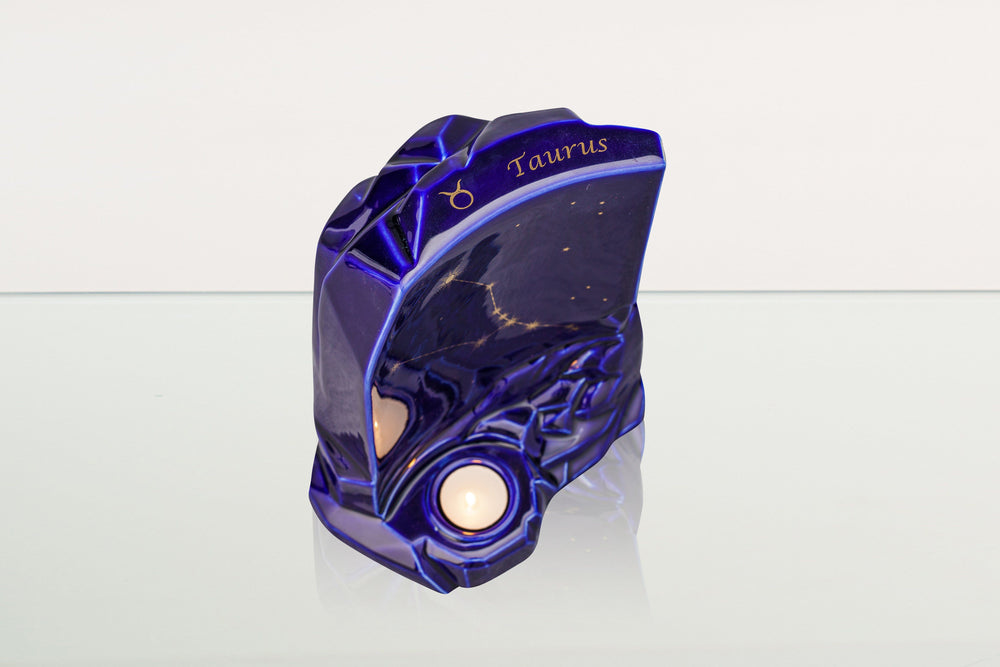 Pulvis Art Urns Adult Size Urn Zodiac Urn for Ashes "Taurus" - Large | Star Sign Urn