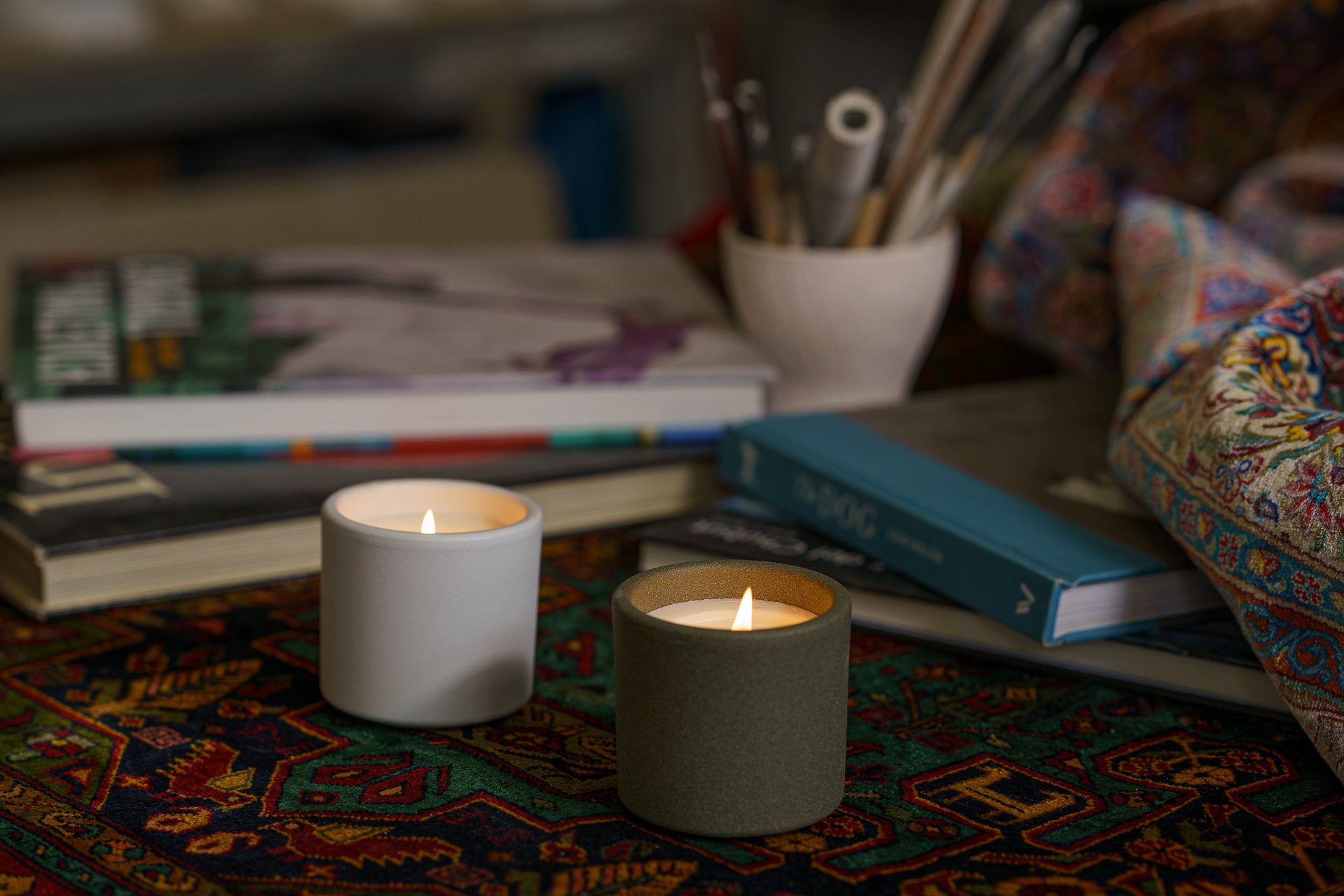 Artisan Scented Candle - Cistus / Patchouli / Amber - Pulvis Art Urns