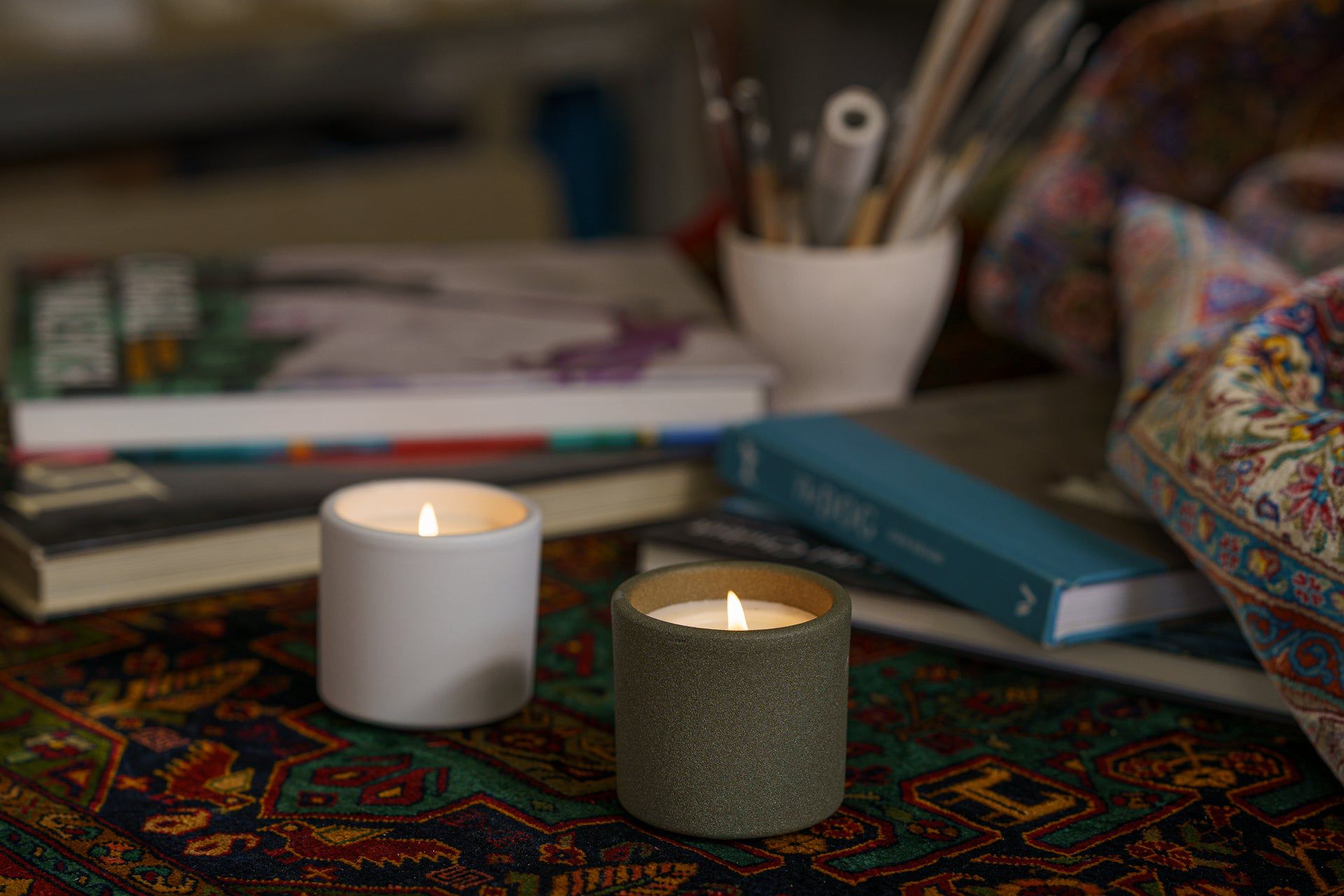 Artisan Scented Candle - Cistus / Patchouli / Amber - Pulvis Art Urns