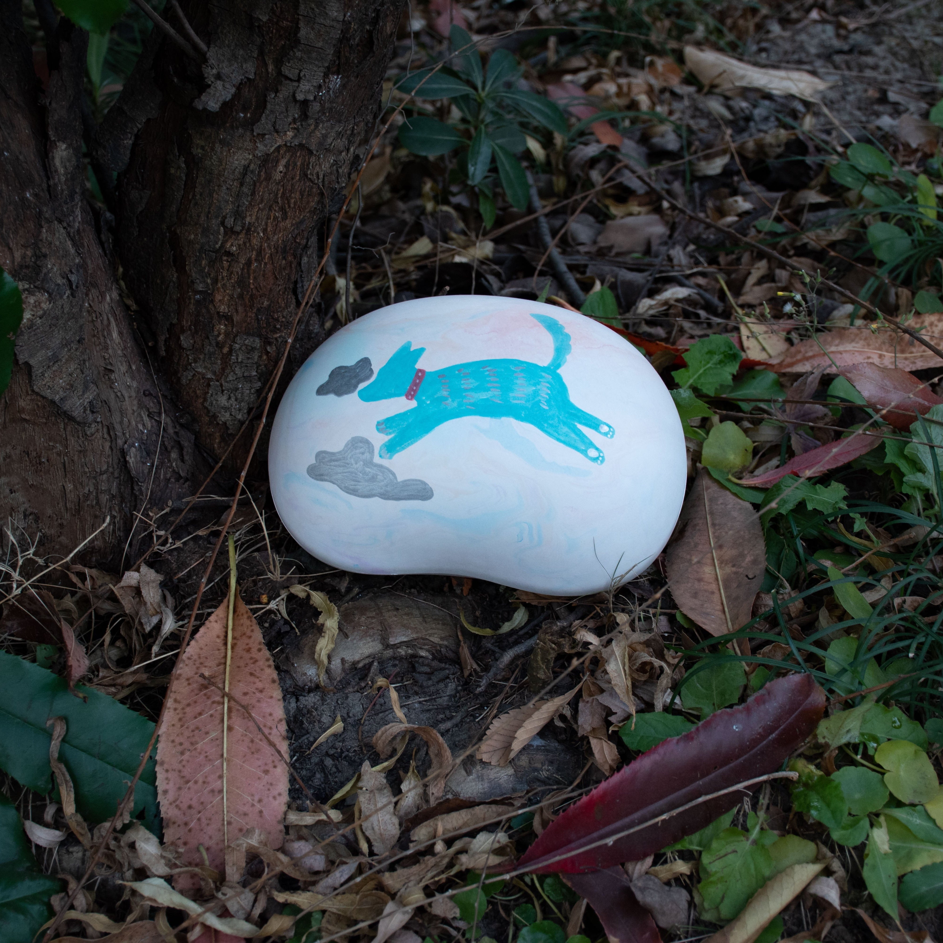 Pulvis Art Urns Biodegradable Urn Biodegradable Pet Urn "Peanut" | Customizable Burial Memorial for Pets