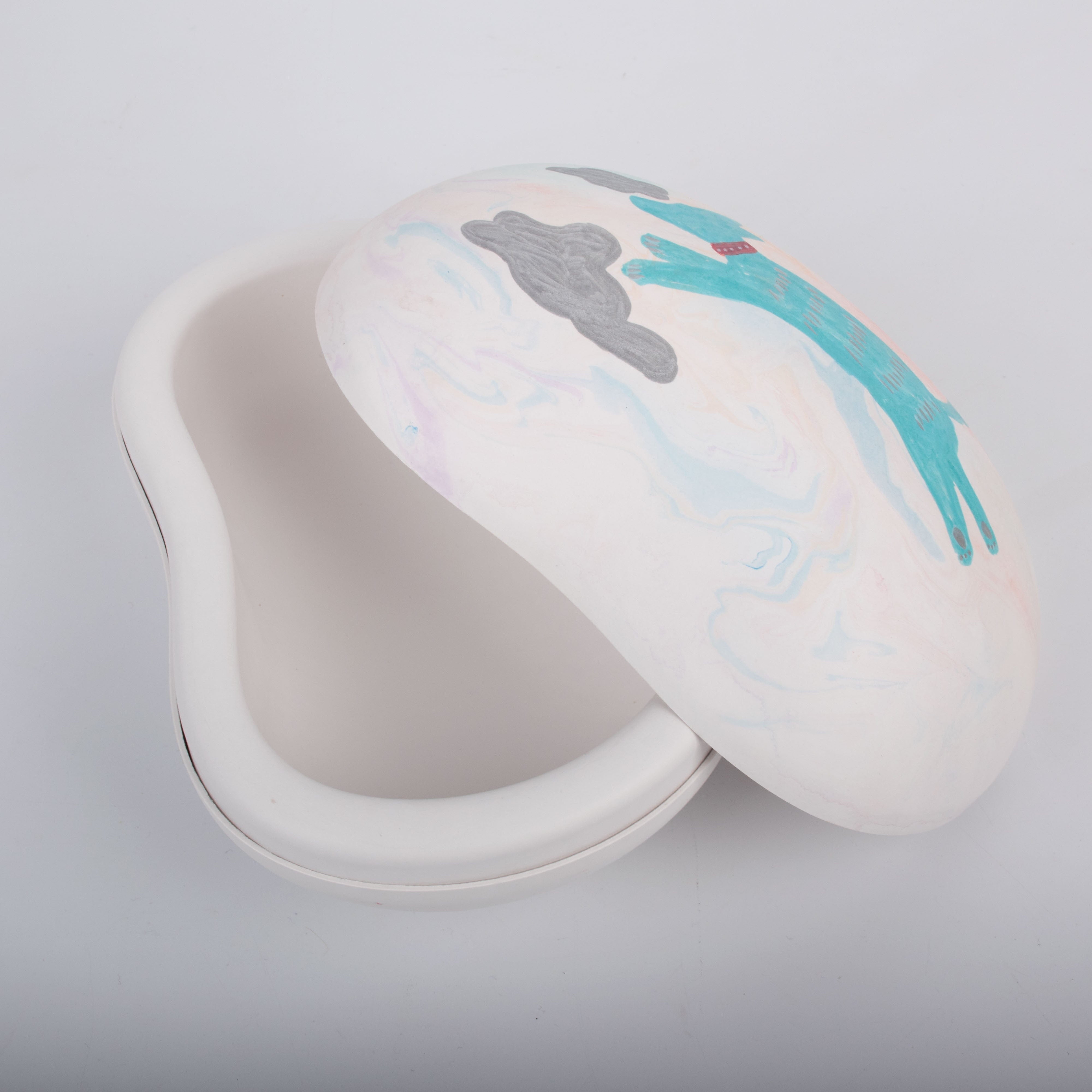 Pulvis Art Urns Biodegradable Urn Biodegradable Pet Urn "Peanut" | Customizable Burial Memorial for Pets