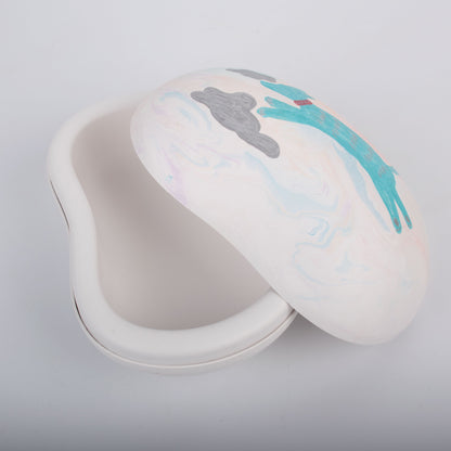 Pulvis Art Urns Biodegradable Urn Biodegradable Pet Urn "Peanut" | Customizable Burial Memorial for Pets