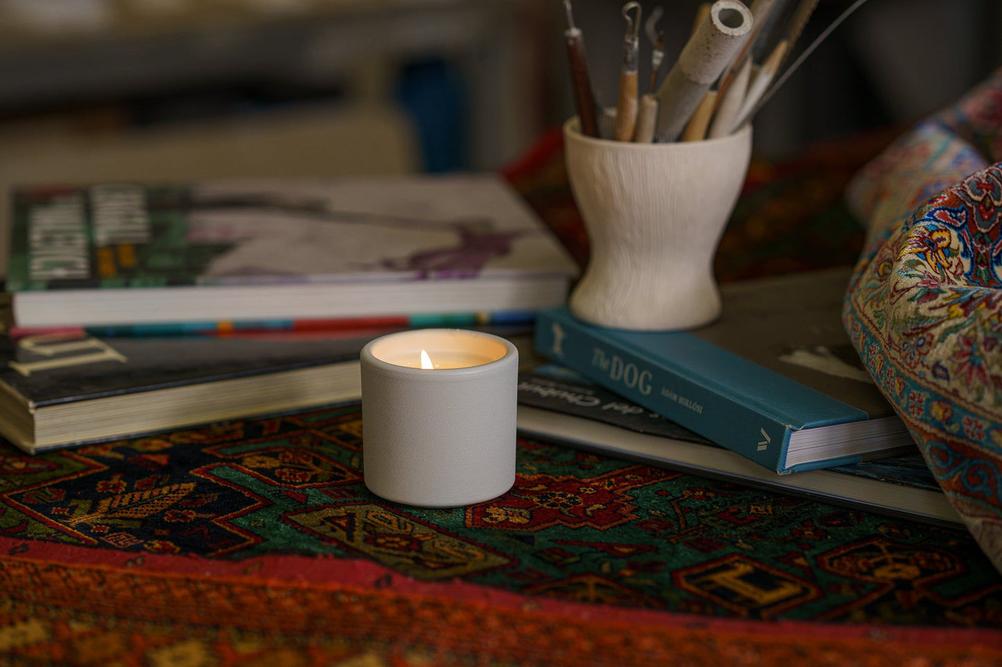 
                  
                    Pulvis Art Urns Candleholder Artisan Scented Candle  - Saffron / Vanilla / Cardamom
                  
                