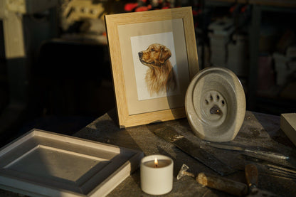 Artisan Scented Candle - Saffron / Vanilla / Cardamom - Pulvis Art Urns