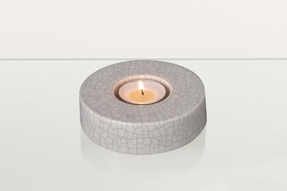 Caleo Handmade Candleholder for Cremation Urns - Craquelure | Ceramic - Pulvis Art Urns