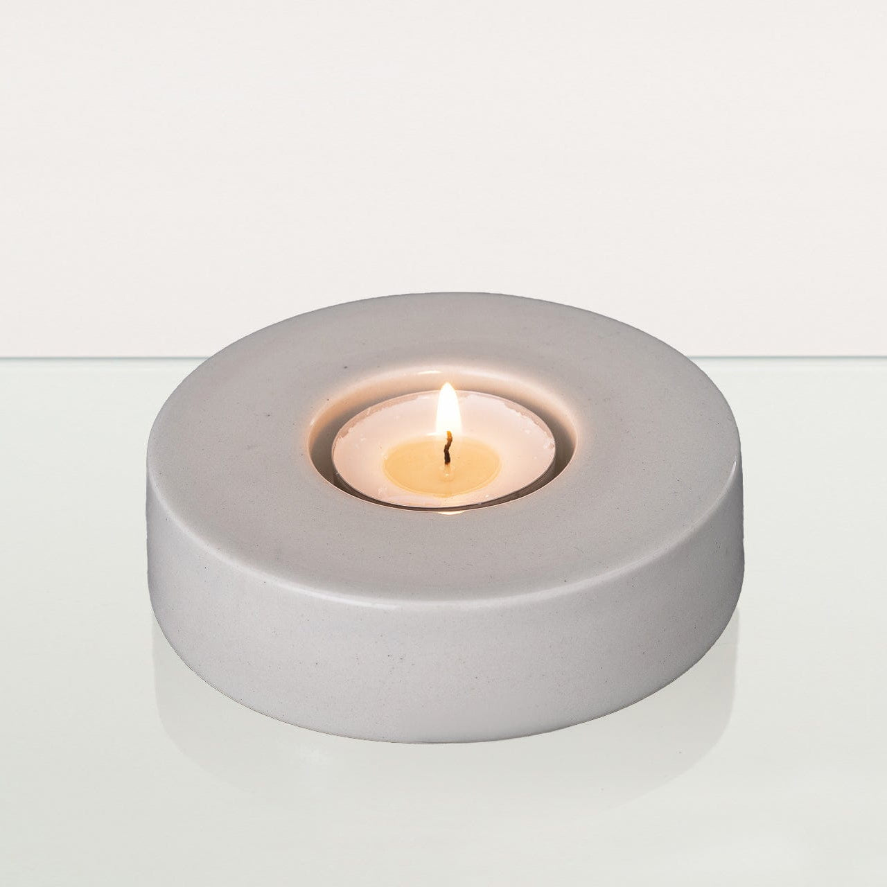 Caleo Handmade Candleholder for Cremation Urns - Off-white | Ceramic - Pulvis Art Urns