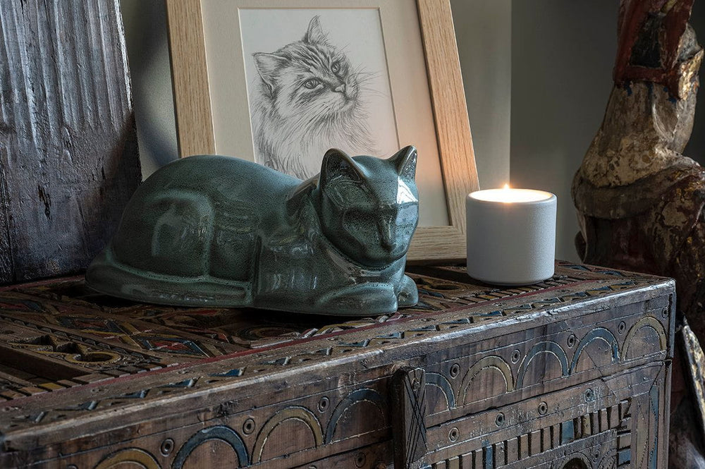 Pulvis Art Urns "Cat" Memorial Bundle - 4 pcs. | Handmade