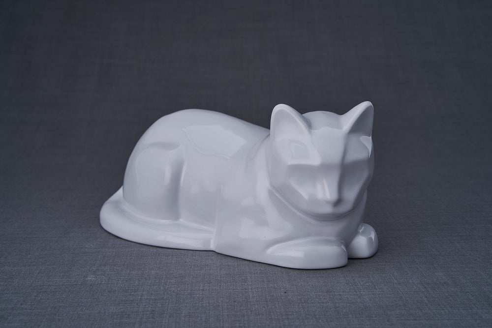 Pulvis Art Urns White / Light "Cat" Memorial Bundle - 4 pcs. | Handmade