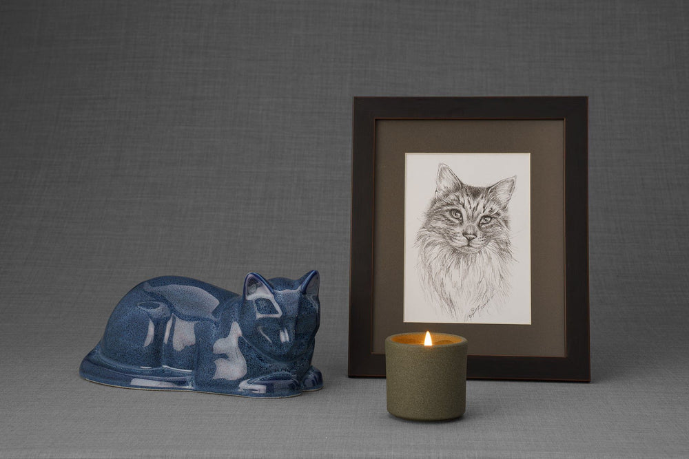 Pulvis Art Urns "Cat" Memorial Bundle - 4 pcs. | Handmade