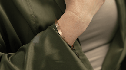 Cremation Bracelet – Elegance | Stainless Steel | Memorial Jewelry | Silver Finish - Pulvis Art Urns