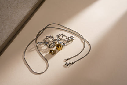 Cremation Necklace – Bloom | Stainless Steel | Memorial Jewelry - Pulvis Art Urns