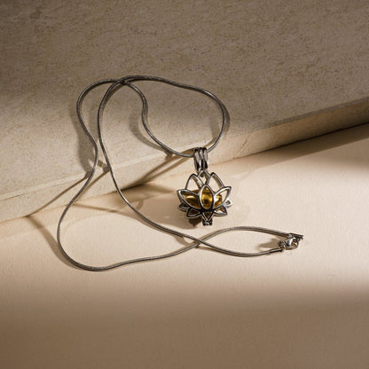 Cremation Necklace – Bloom | Stainless Steel | Memorial Jewelry - Pulvis Art Urns