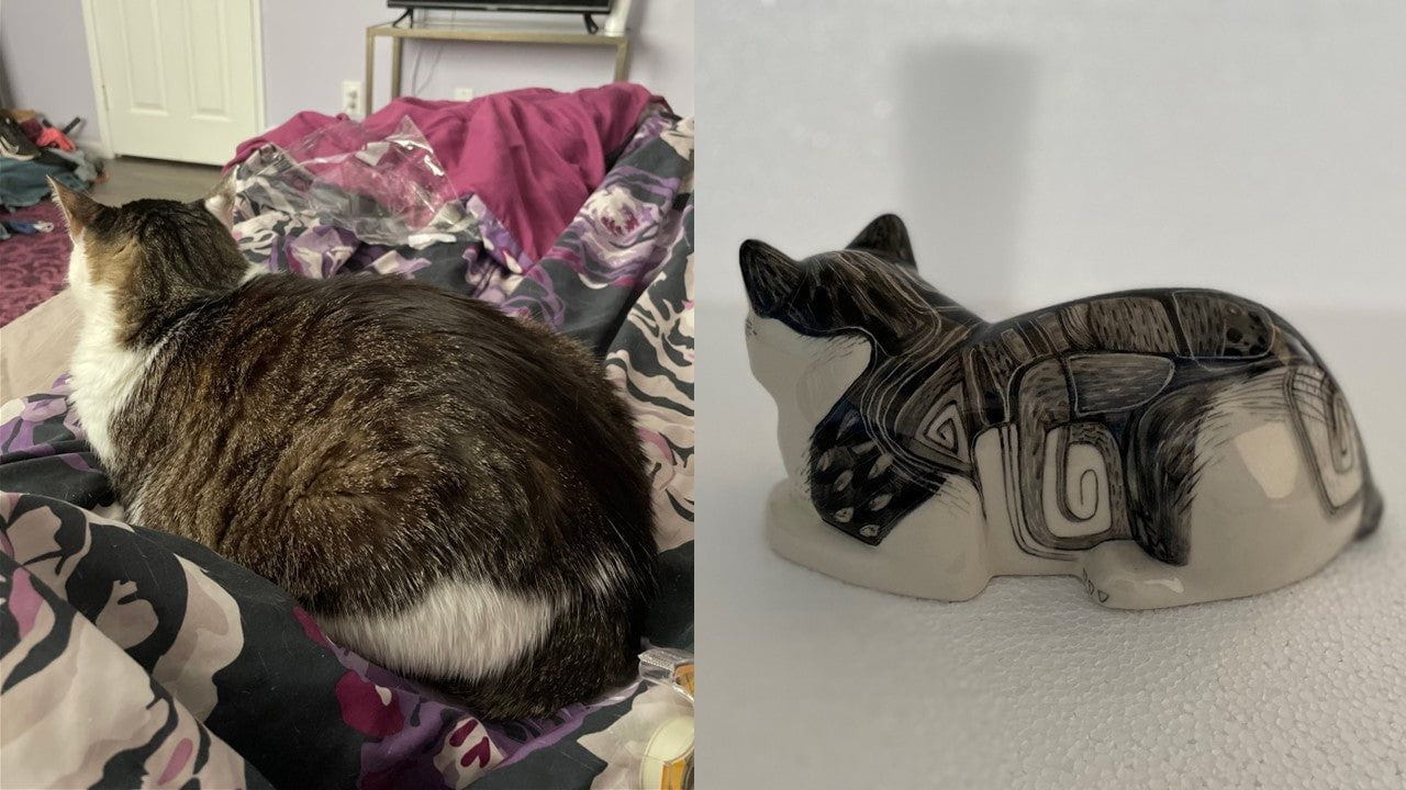 Custome Decorated Pet Urns by Pulvis Art Urns