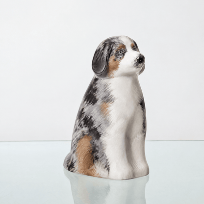 Pulvis Art Urns Custom Pet Urn Custom Decorated Pet Urn - Handmade | Cuddle Dog | Ceramic Pet Urn
