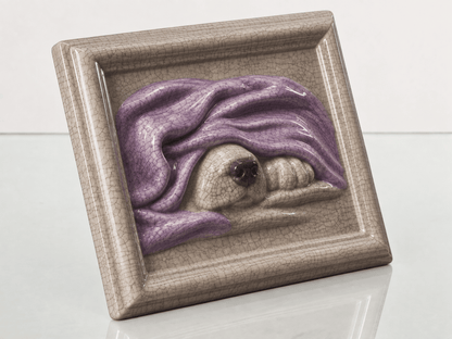 Pulvis Art Urns Custom Pet Urn Custom Decorated Pet Urn - Handmade | Dog Portrait | Ceramic Pet Urn
