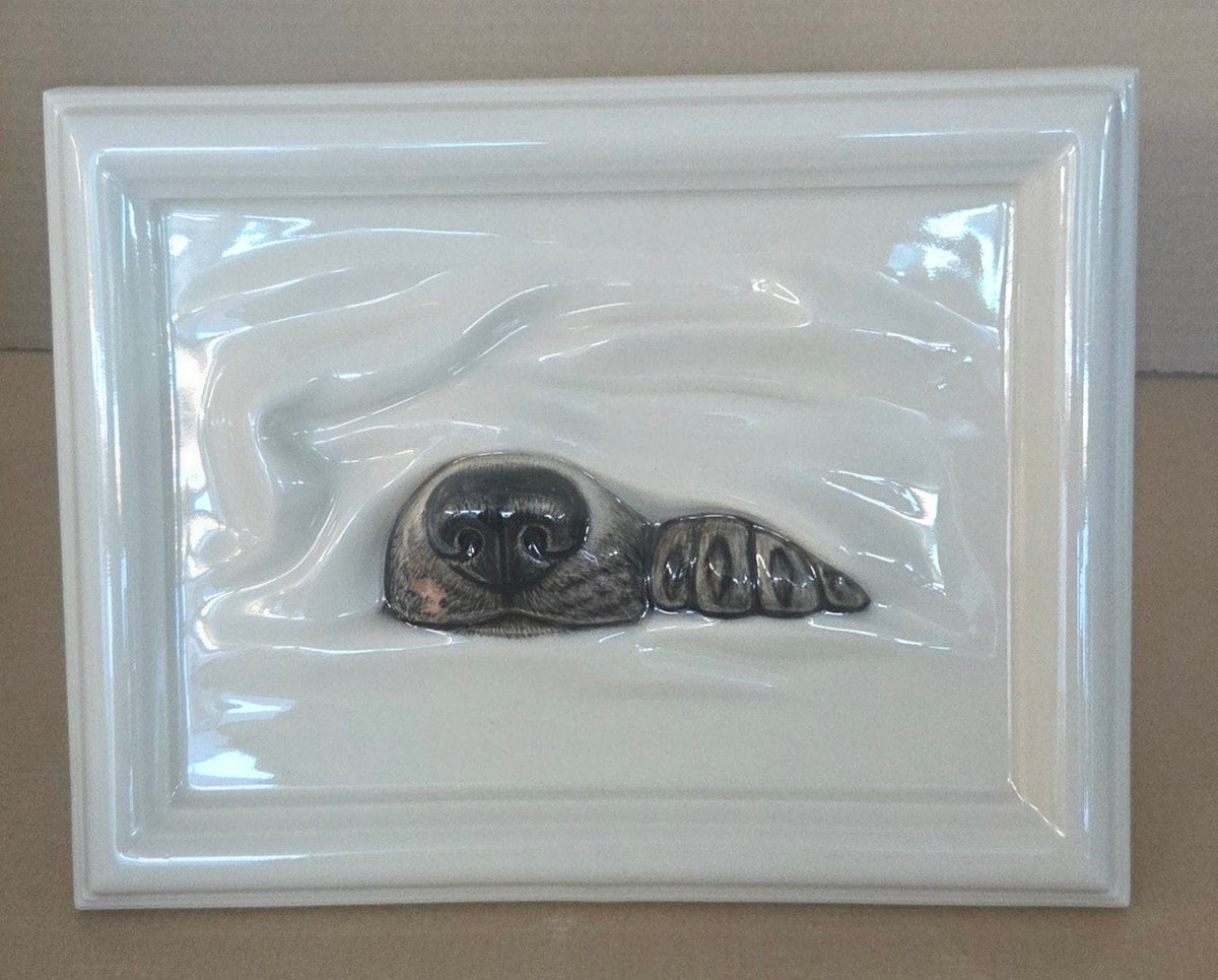 Pulvis Art Urns Custom Pet Urn Custom Decorated Pet Urn - Handmade | Dog Portrait | Ceramic Pet Urn