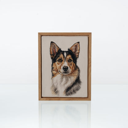 Pulvis Art Urns Custom Pet Urn - Moment In Time - Hand Decorated Ceramic Tile | Wall Mounted | Frame Urn