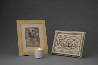 Dog Snout Bundle - 4 Pieces - Portrait | Urn | Nameplate Holder | Scented Candle - Pulvis Art Urns