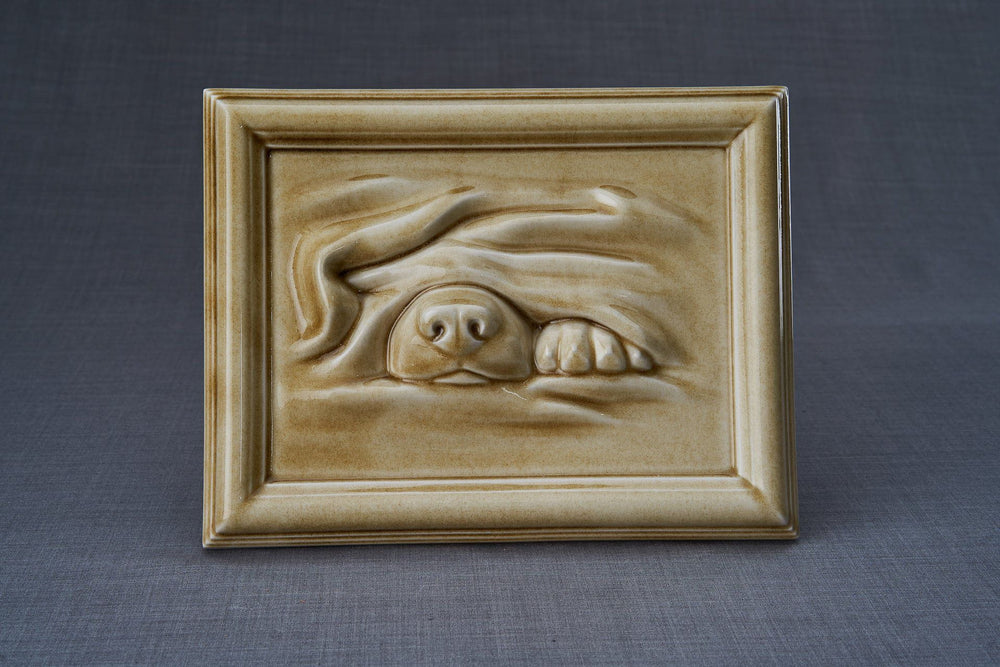 Pulvis Art Urns Dark Sand / Light "Dog" Pet Memorial Bundle - 4 pcs. | Handmade