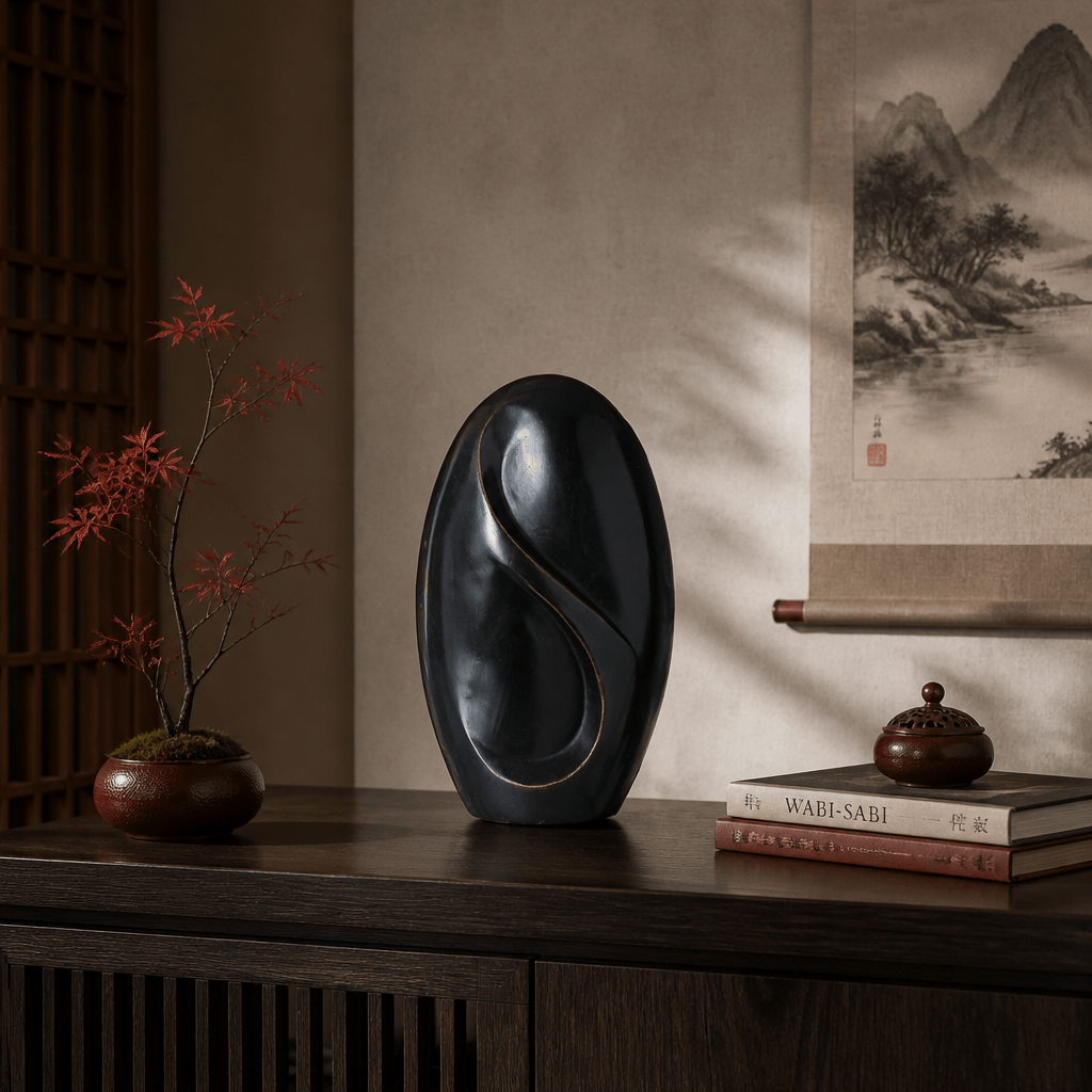 Pulvis Art Urns Exclusive Urn Cast Bronze Cremation Urn "Eternity" - Dark Patina | Exclusive Bronze Urn